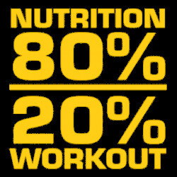 nutrition 80% workout 20%
